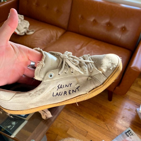 Men’s Saint Laurent Canvas Shoes - Picture 1 of 3